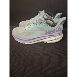 Hoka One One Women's Mint and Lavender Running Sneakers